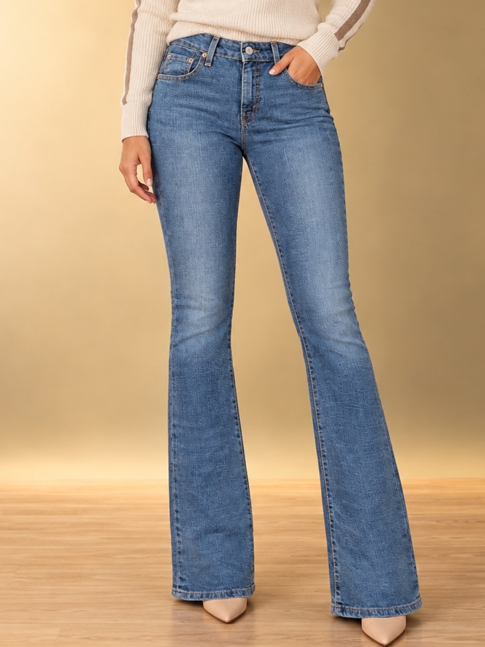 Levi’s 518 Super Low Bootcut Jeans Women’s 5GRM Y2K Stretch 5 JR